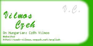 vilmos czeh business card